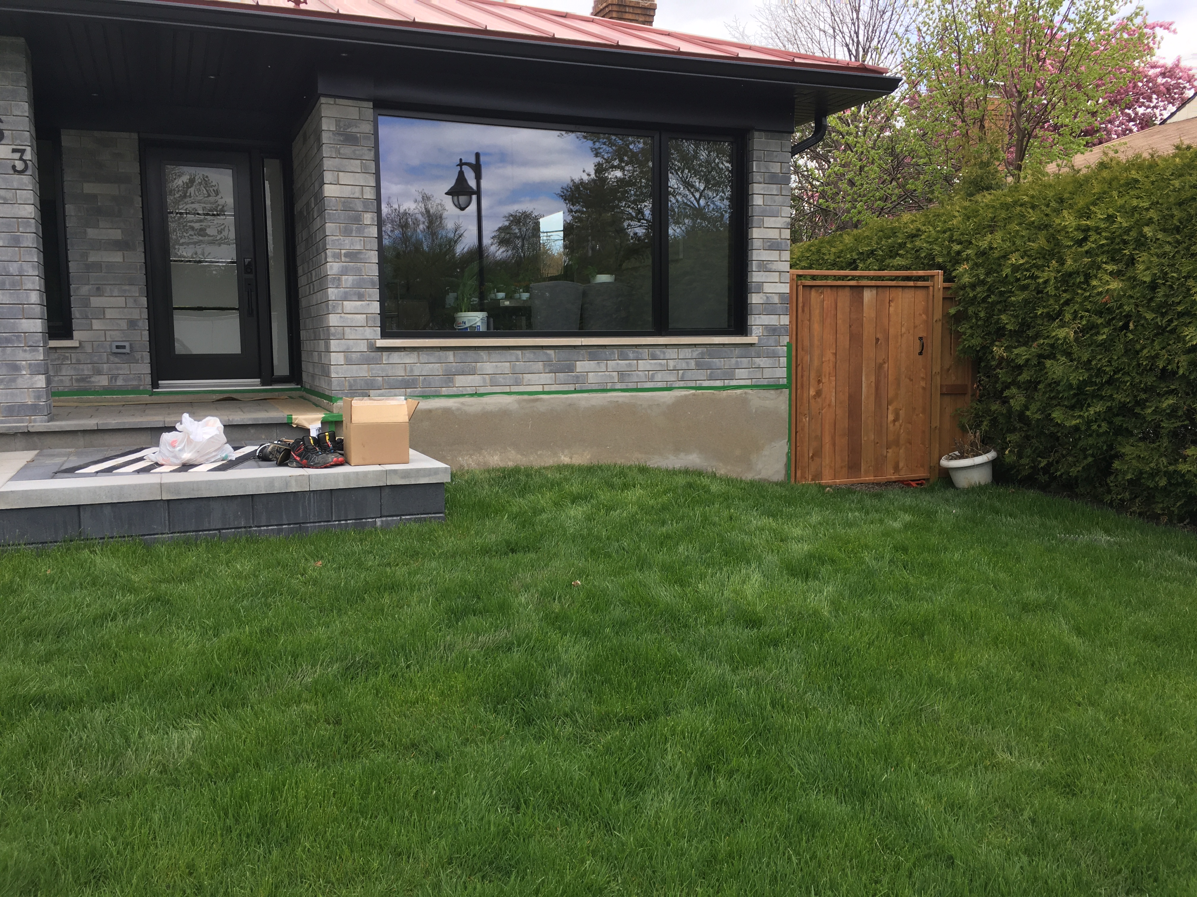 Finition de solage a Boucherville - Finition de solage sur maison unifamiliale, travaux de finition de solage effectués à Boucherville sur la rive-sud